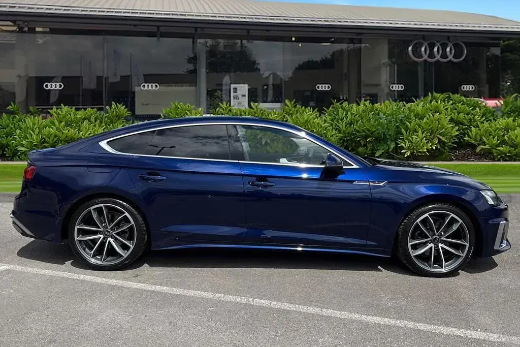 Used Audi A5 S-Line 150 HP (110 kW) 2024 Blue Hatchback