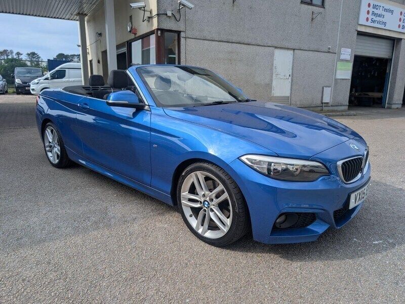 Blue Used 2015 BMW 220 M Sport Cabriolet | £11,995 (Expensive) - Image 1/4