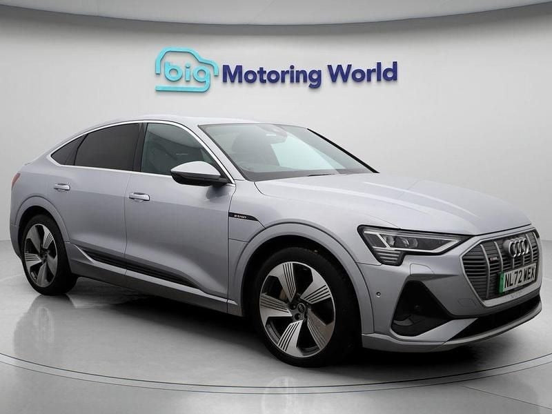 Silver Used 2022 Audi e-tron Sportback S-Line SUV | £21,400 (Fair price) - Image 1/4