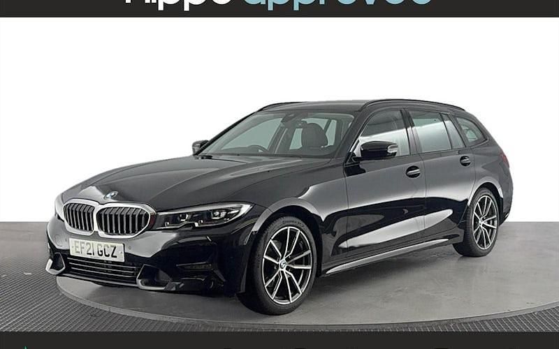 Black Used 2021 BMW 320 Sport Line Estate | £21,120 (Good price) - Image 1/4