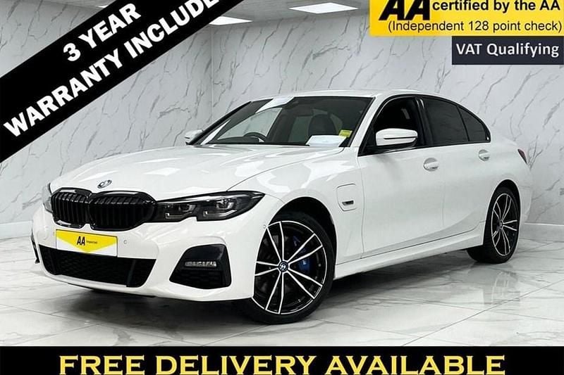 White Used 2021 BMW 330e M Sport Sedan | £17,545 (Fair price) - Image 1/1