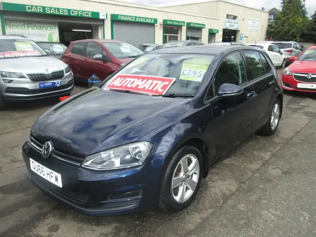 Used VW Golf VII Edition 110 HP (80 kW) 2016 Blue Hatchback