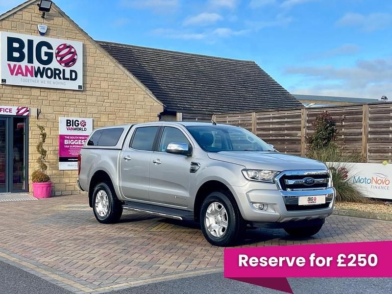 Silver Used 2016 Ford Ranger Limited Pickup | £15,494 (Good price) - Image 1/2