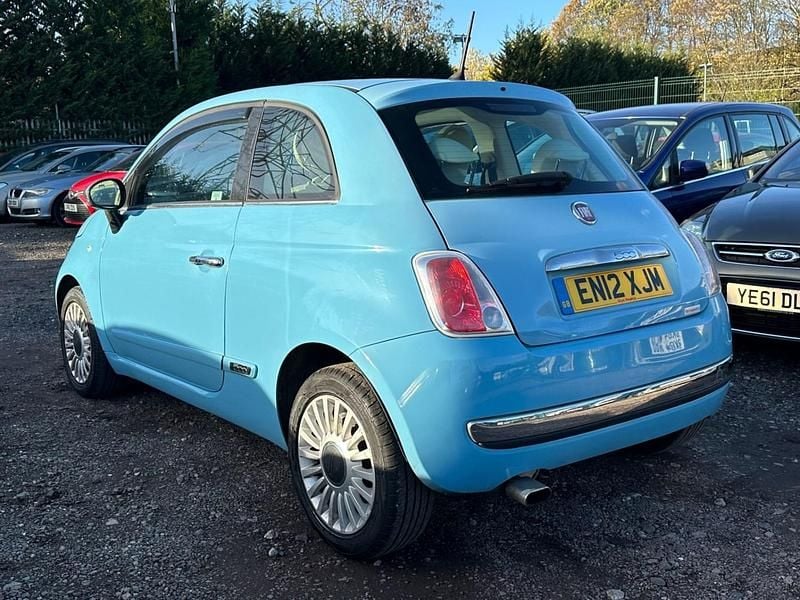 Used Fiat 500 Lounge 69 HP (50 kW) 2012 Blue Hatchback