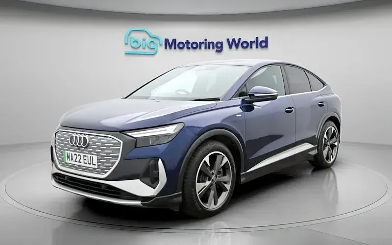 Used Audi Q4 Sportback e-tron S-Line 219 kW (299 HP) 2022 Blue SUV