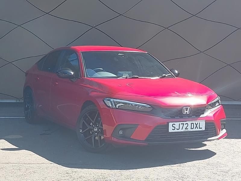 Red Used 2022 Honda Civic Sport Hatchback | £25,498 (Fair price) - Image 1/4
