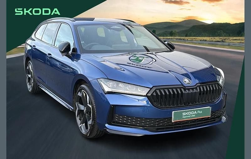 Used Skoda Superb SportLine 200 HP (147 kW) 2025 Blue Estate