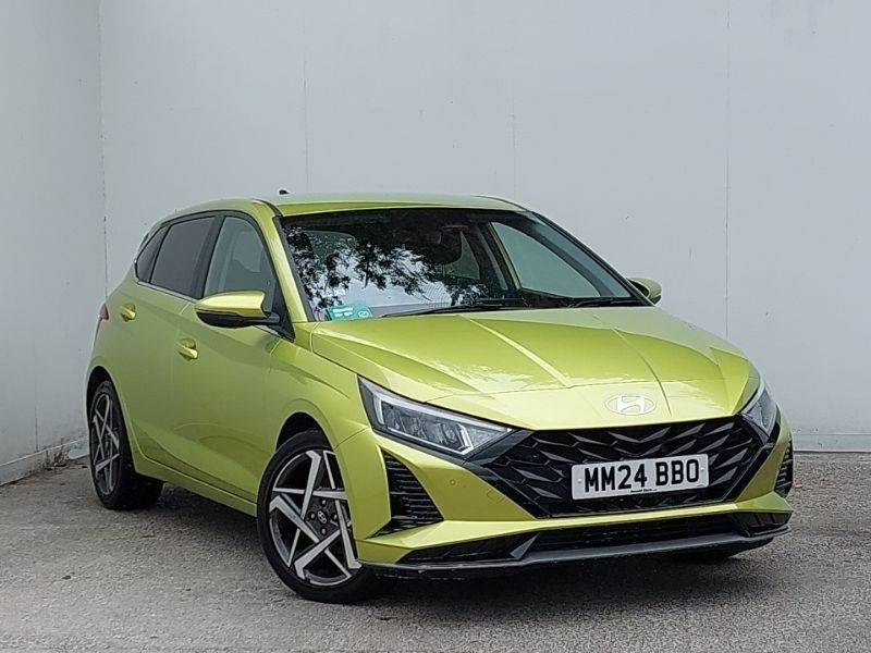 Yellow Used 2024 Hyundai i20 Premium Hatchback | £17,798 (Expensive) - Image 1/4