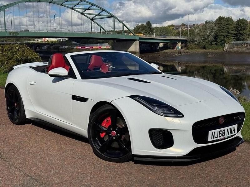 White Used 2018 Jaguar F-Type R-Dynamic Cabriolet | £29,999 (Fair price) - Image 1/4