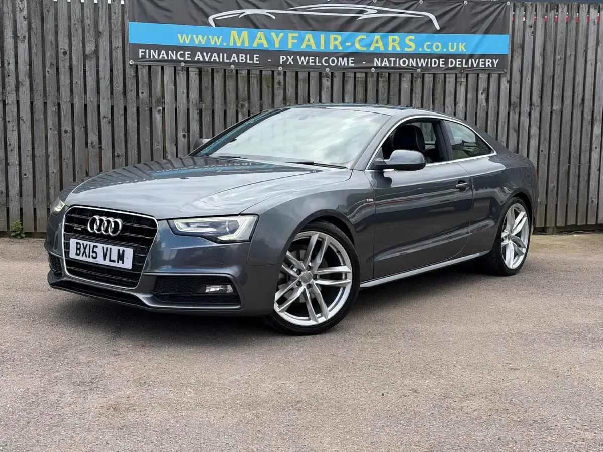 Used Audi A5 S-Line 245 HP (180 kW) 2015 Grey Coupe
