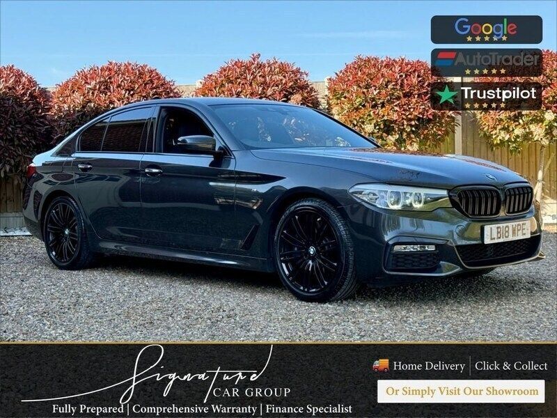Grey Used 2018 BMW 540 M Sport Sedan | £21,300 (Fair price) - Image 1/4