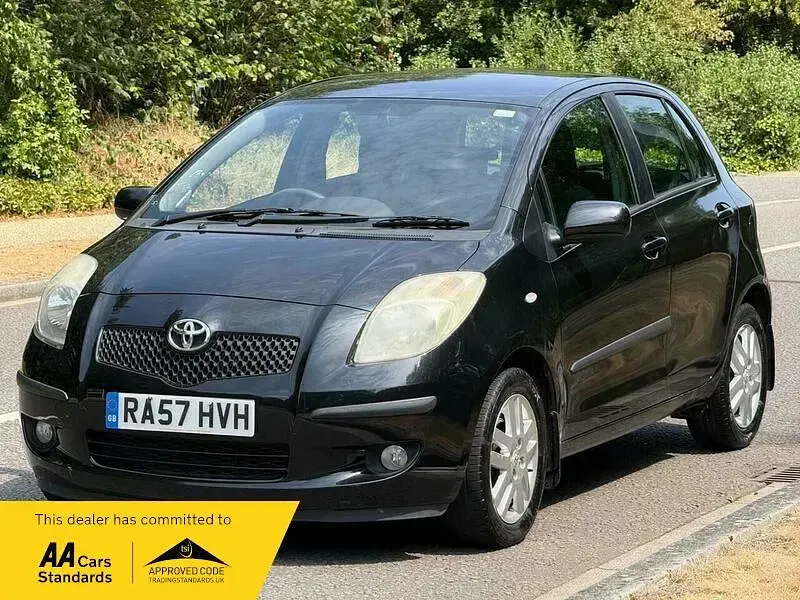 Used Toyota Yaris 2007 Black Hatchback