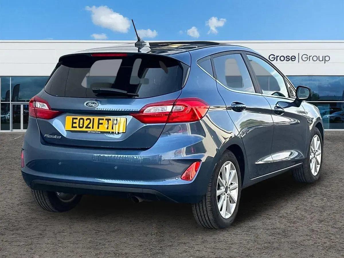 Used Ford Fiesta Titanium 2021 Blue Hatchback