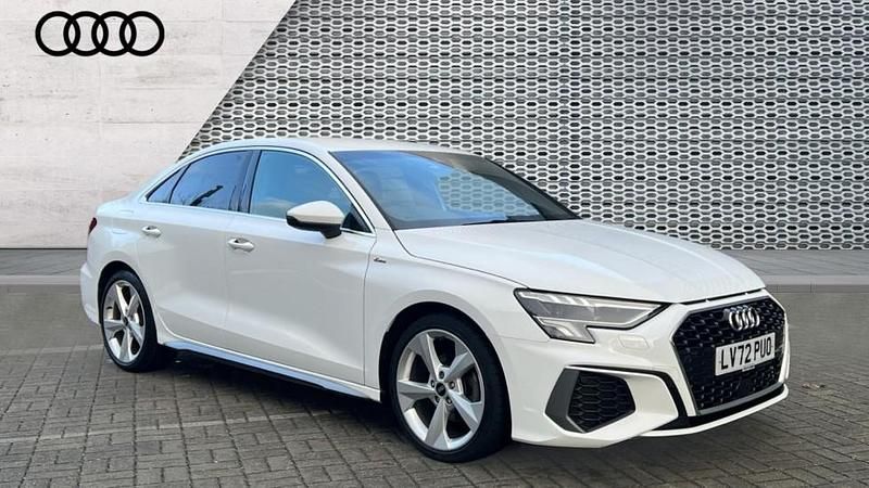 Used Audi A3 S-Line 150 HP (110 kW) 2022 White Sedan
