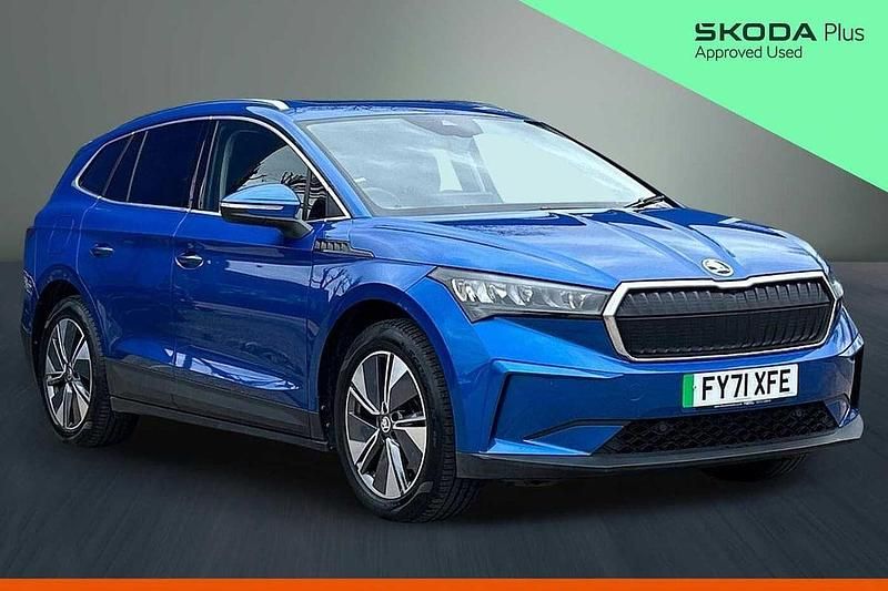 Used Skoda Enyaq iV Suite 97 kW (132 HP) 2021 Race blue metallic SUV