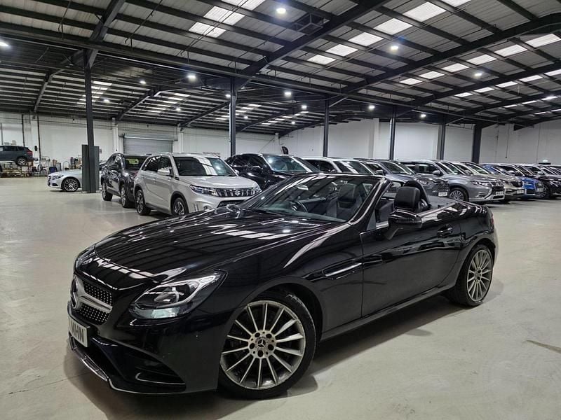 Black Used 2017 Mercedes SLC180 AMG line Cabriolet | £13,230 (Fair price) - Image 1/4