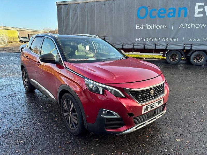 Red Used 2018 Peugeot 3008 GT-line Hatchback | £11,495 (Fair price) - Image 1/4