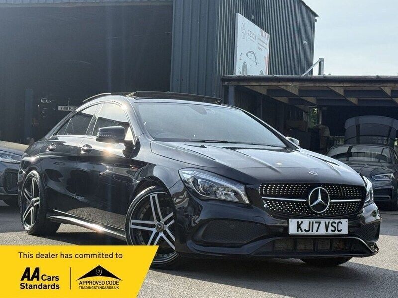 Black Used 2017 Mercedes CLA220 AMG line Sedan | £10,490 (Good price) - Image 1/4