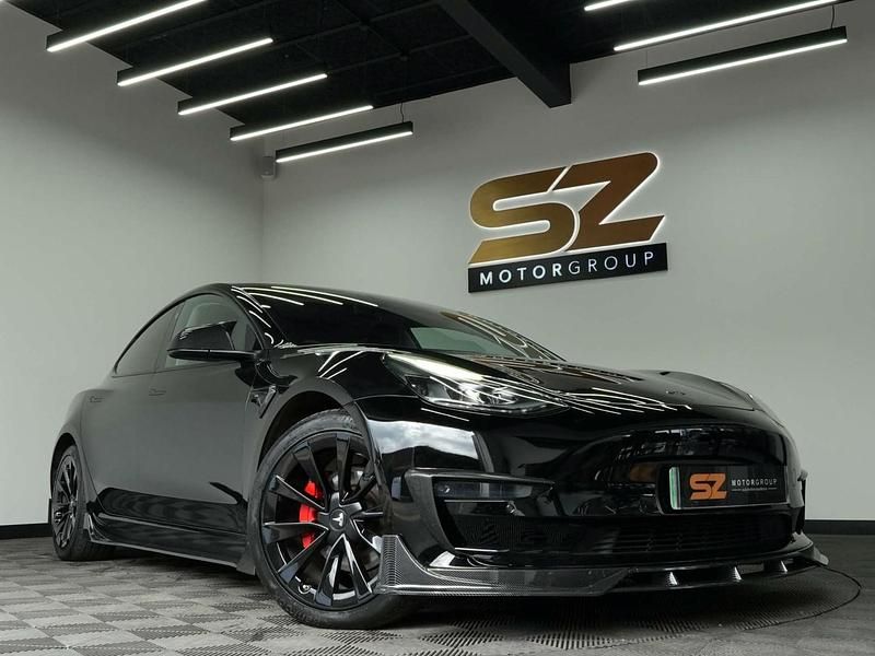 Black Used 2021 Tesla Model 3 Long Range AWD Sedan | £17,329 (Fair price) - Image 1/4