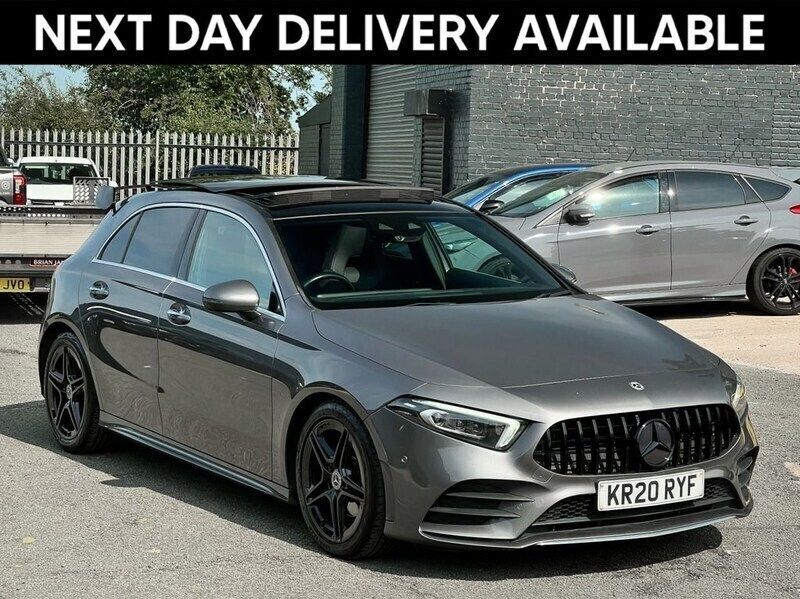 Grey Used 2020 Mercedes A180 AMG line Hatchback | £18,995 (Expensive) - Image 1/3