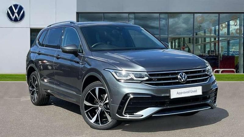 Grey Used 2022 VW Tiguan Allspace R-line SUV | £32,597 (Expensive) - Image 1/4