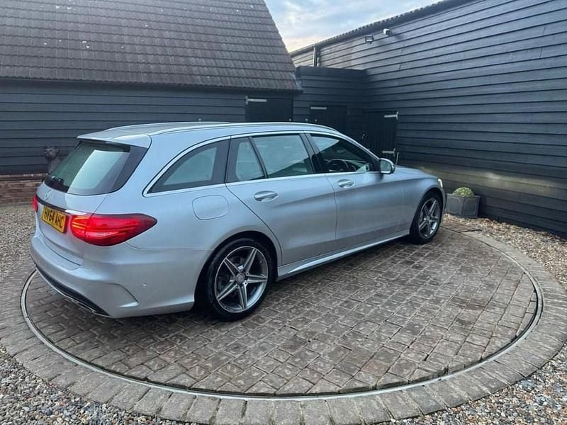 Used Mercedes C200 AMG line 184 HP (135 kW) 2014 Silver Estate