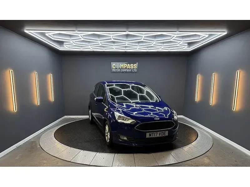Second-hand Ford C-MAX Zetec 125 CP (91 kW) 2017 Albastru Monovolum