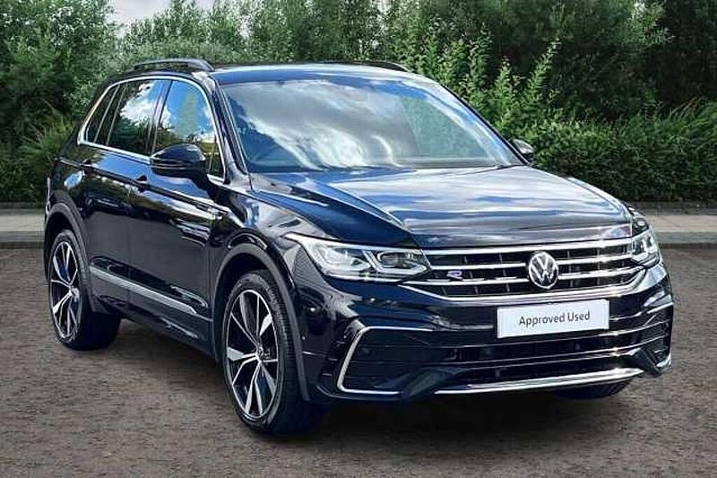 Black Used 2022 VW Tiguan R-line SUV | £26,995 (A bit pricey) - Image 1/4