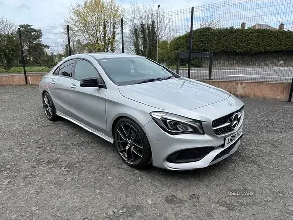 Used Mercedes CLA220 AMG line 177 HP (130 kW) 2018 Silver Sedan