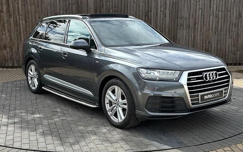 Grey Used 2019 Audi Q7 S-Line SUV | £36,799 (Expensive) - Image 1/3