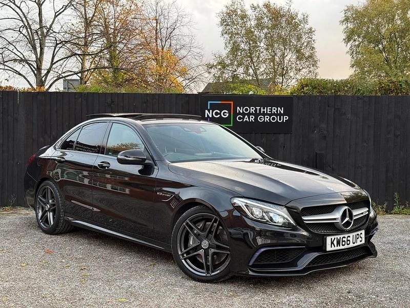 Black Used 2017 Mercedes C63 AMG Premium Sedan | £27,495 (Fair price) - Image 1/4
