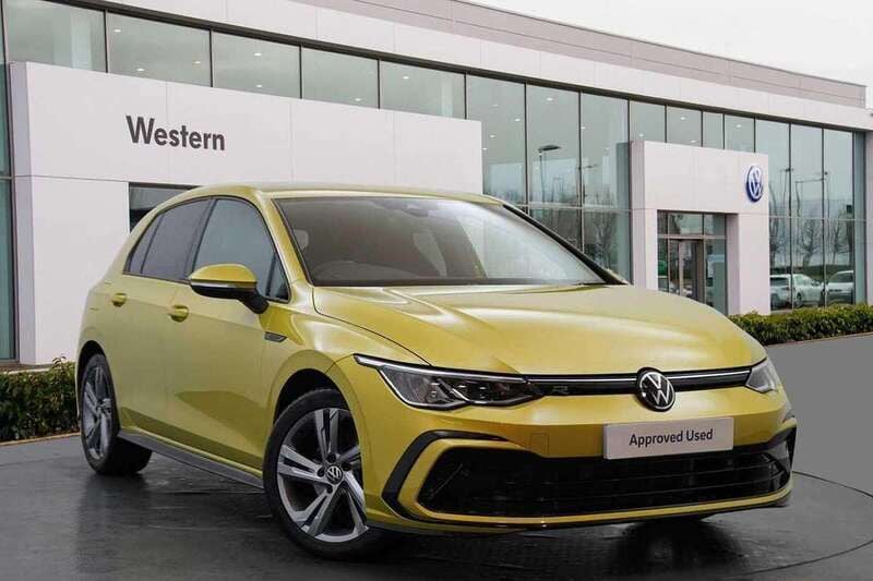 Yellow Used 2021 VW Golf VIII R-line Hatchback | £22,498 (Expensive) - Image 1/4