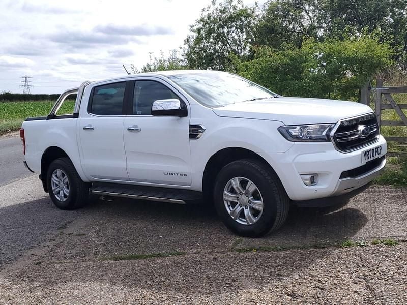 White Used 2020 Ford Ranger Limited Pickup | £13,790 (Good price) - Image 1/4