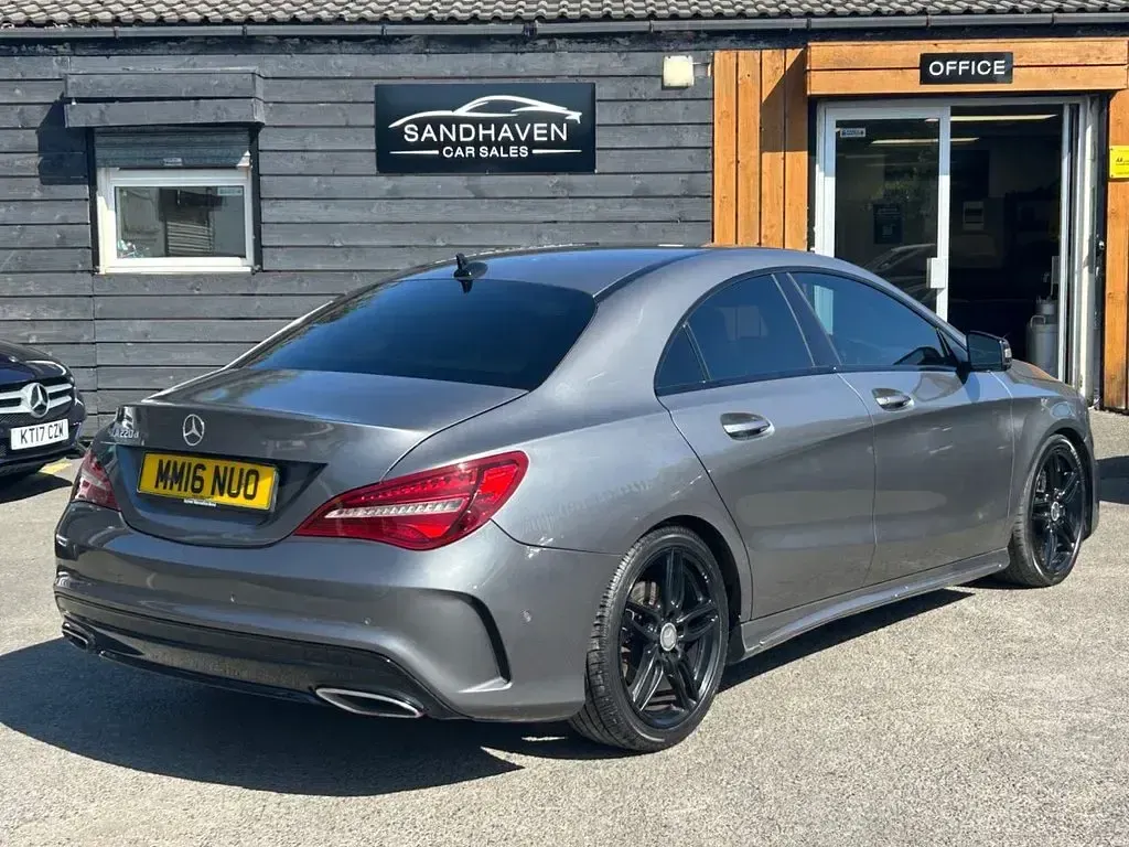 Used Mercedes CLA220 AMG line 177 HP (130 kW) 2016 Grey Coupe