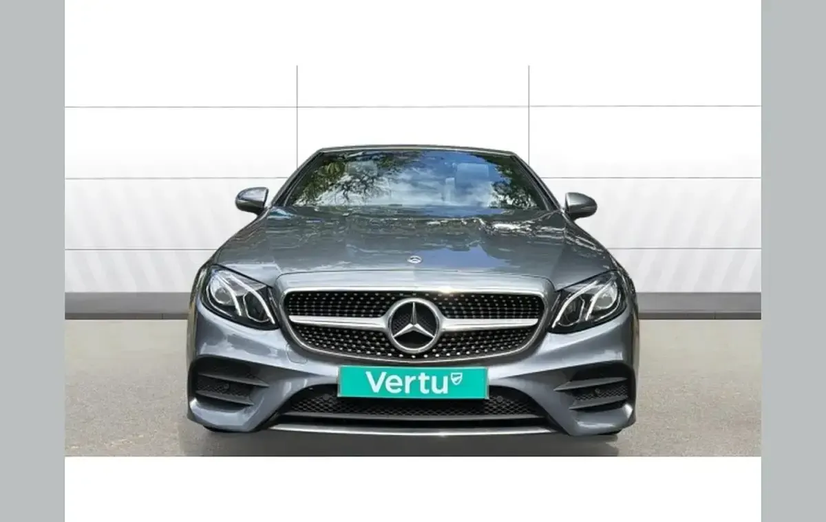 Used Mercedes E220 AMG line 191 HP (140 kW) 2018 Grey Cabriolet