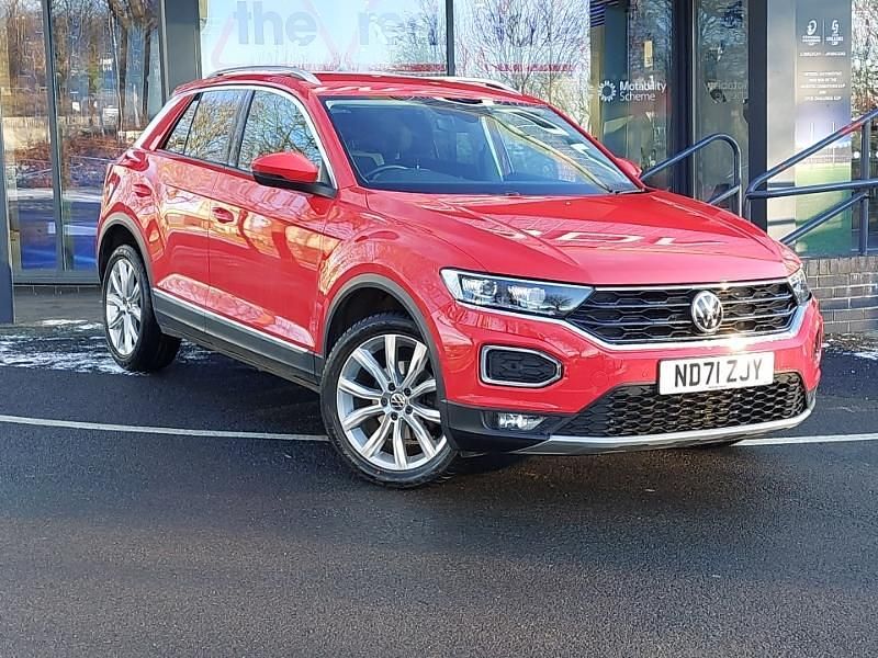 Red Used 2021 VW T-Roc SEL SUV | £19,298 (Fair price) - Image 1/4