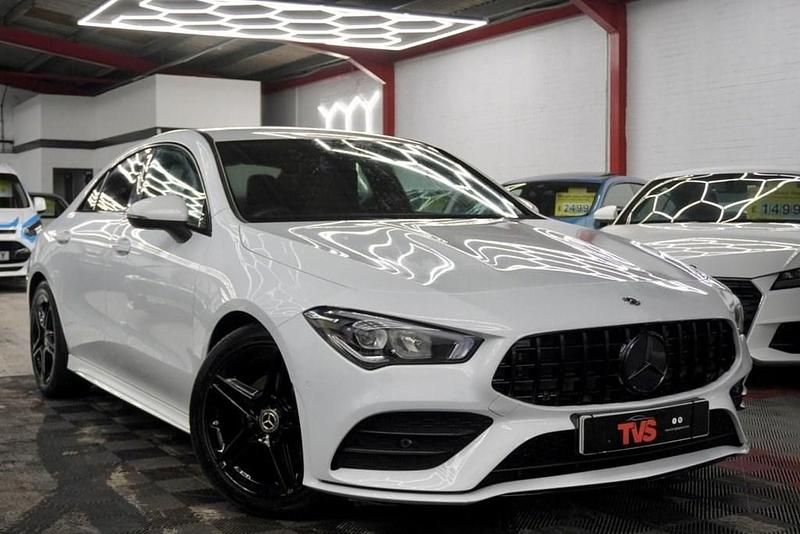 Used Mercedes CLA180 AMG line 136 HP (100 kW) 2020 White Sedan