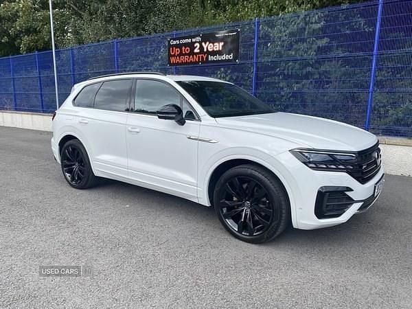 White Used 2021 VW Touareg Black Edition SUV | £37,995 (Good price) - Image 1/4