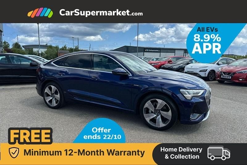 Blue Used 2022 Audi e-tron S-Line SUV | £23,997 (Good price) - Image 1/4