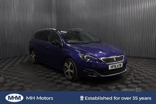 Blue Used 2016 Peugeot 308 GT-line Estate | £7,950 (Fair price) - Image 1/4