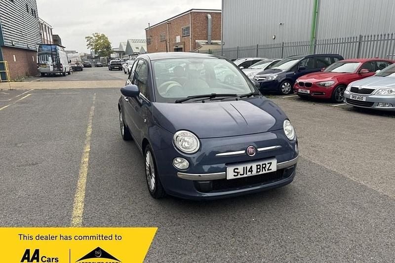 Used Fiat 500 Lounge 69 HP (50 kW) 2014 Blue Hatchback