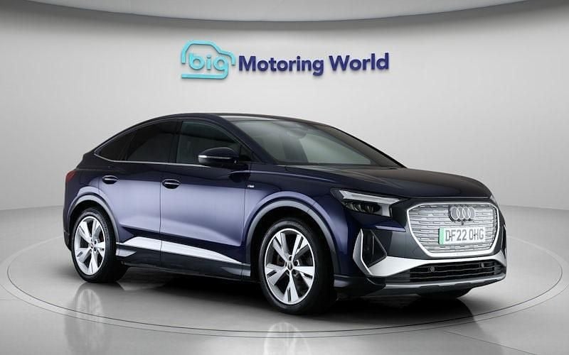 Used Audi Q4 Sportback e-tron S-Line 219 kW (299 HP) 2022 Blue SUV