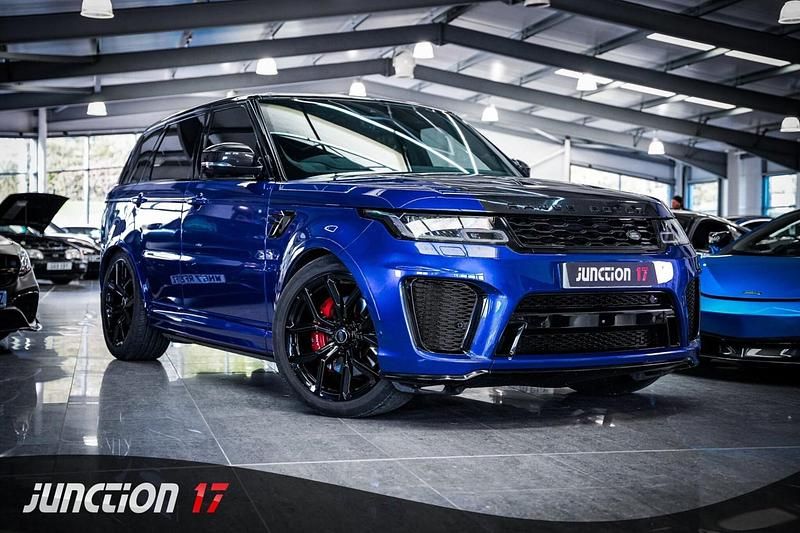 Blue Used 2018 Land Rover Range Rover Sport SVR SUV | £42,975 (Fair price) - Image 1/3