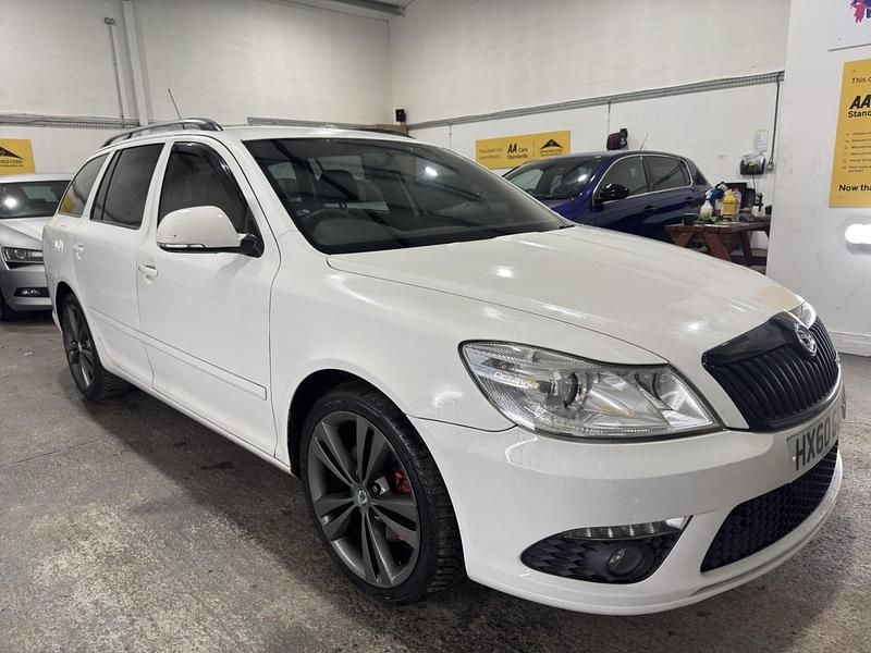 Used Skoda Octavia vRS 2010 White Estate