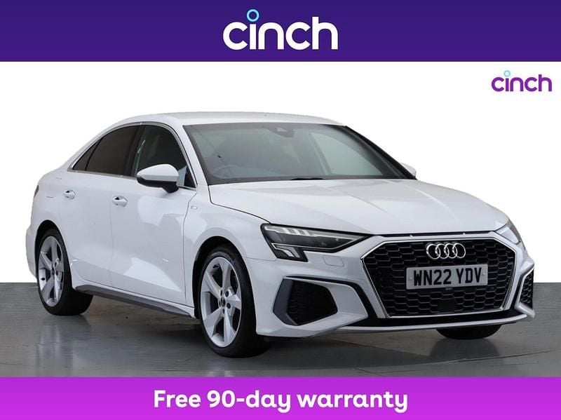 White Used 2022 Audi A3 S-Line Sedan | £21,599 (Fair price) - Image 1/3