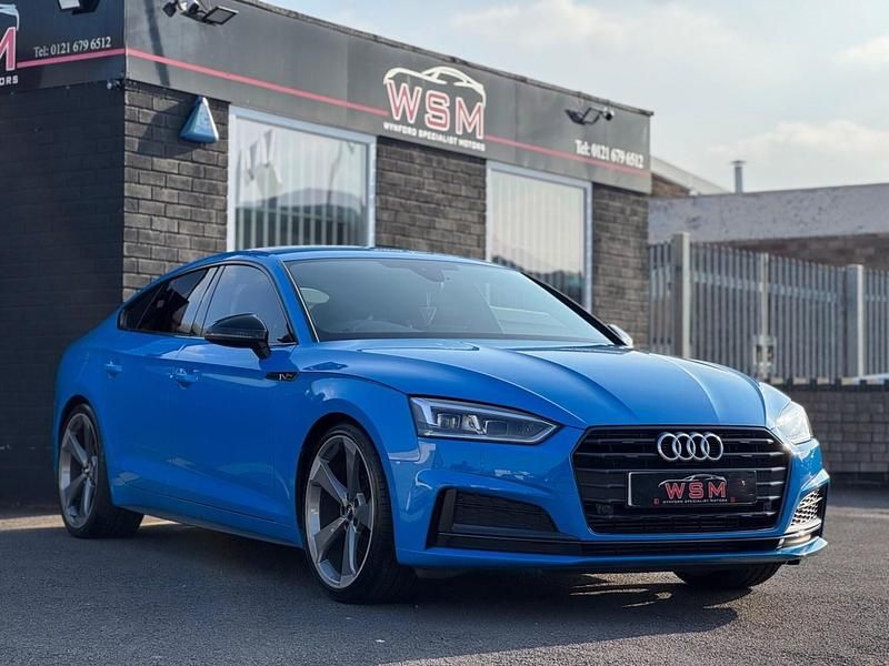 Used Audi A5 Sportback Black Edition 2019 Blue Hatchback