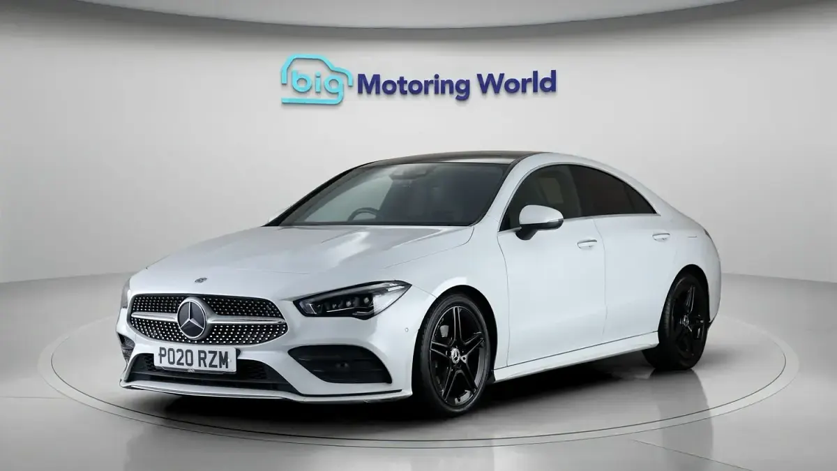 Used Mercedes CLA180 AMG Line Premium Plus 136 HP (100 kW) 2020 White Coupe