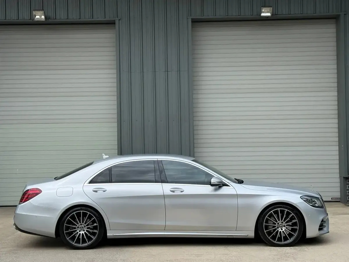 Used Mercedes S350 AMG line 282 HP (207 kW) 2018 Silver Sedan