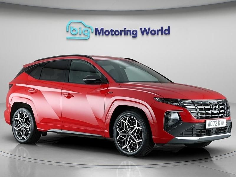 Red Used 2022 Hyundai Tucson N Line SUV | £17,341 (Fair price) - Image 1/4