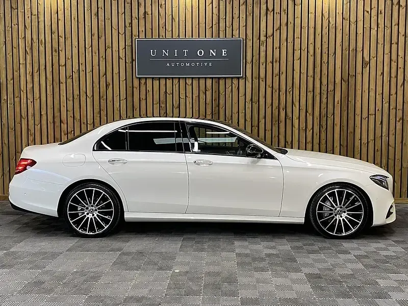 Used Mercedes E300 AMG line 2020 White Sedan